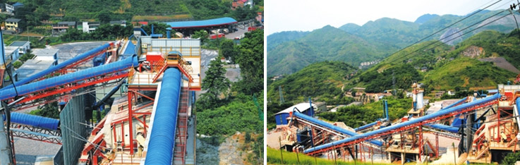 山美客戶建渝黔地區(qū)代表性環(huán)保砂石骨料生產基地