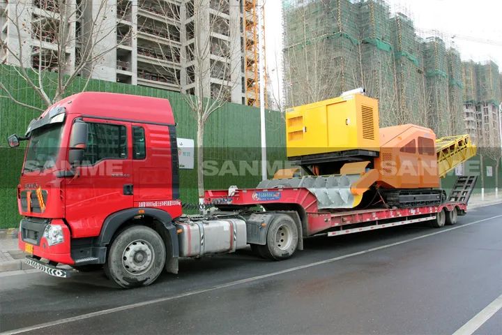 顛覆傳統(tǒng)裝車方式，山美履帶式取料機助您實現(xiàn)降本增效、節(jié)能減排！
